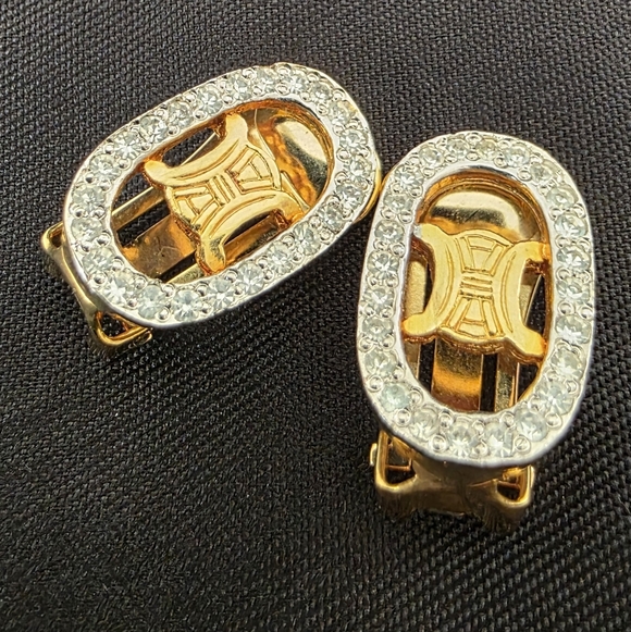 Auth Celine Macadam Triomphe Clip-on Earrings - Picture 6 of 6